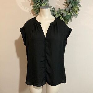 Philosophy Black Sheer top M